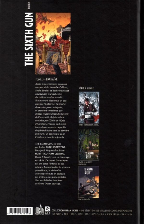 comics the sixth gun tome 3 enchaine verso The Sixth Gun tome 03 – Enchaîné