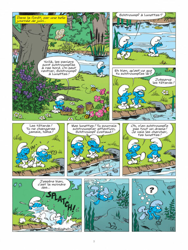 schtroumpfs 34 1-3 Les Schtroumpfs tome 34, Les Schtroumpfs et le Demi-Génie
