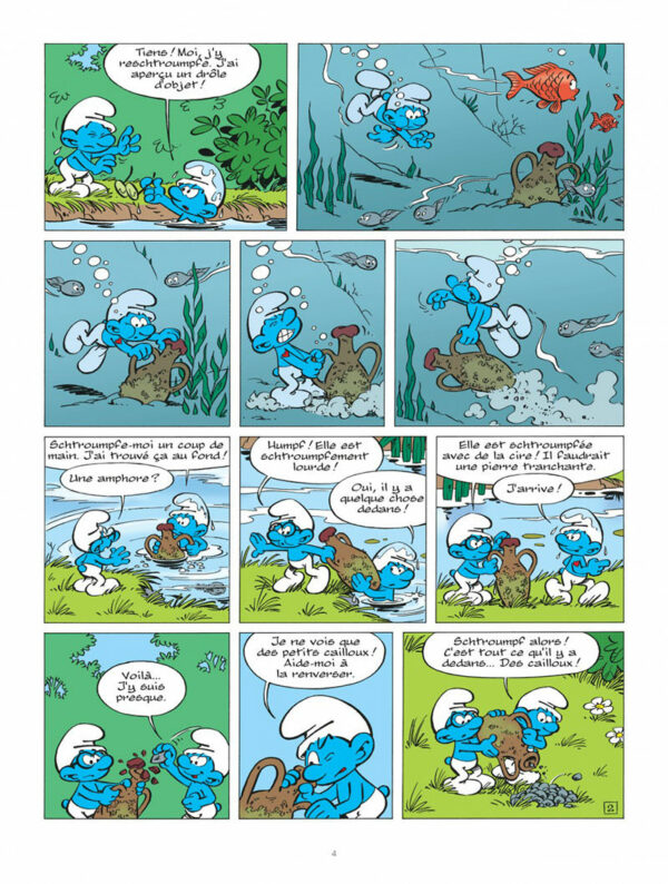 schtroumpfs 34 1-4 Les Schtroumpfs tome 34, Les Schtroumpfs et le Demi-Génie