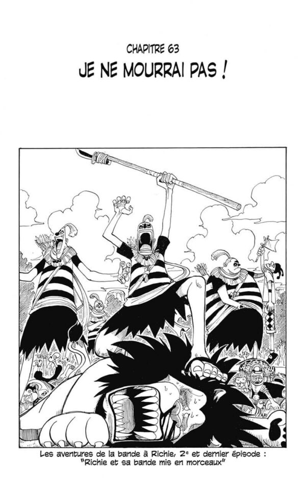 One Piece - Elichiro Oda - Tome 8 - Je ne Mourrai pas 1-2 One Piece tome 008