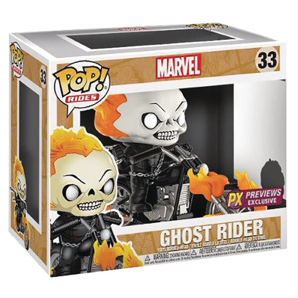 figurine funko pop ghost rider et moto 33 1-1 Pop - MARVEL - Ghost Rider 6" (33) Exclusive Rides