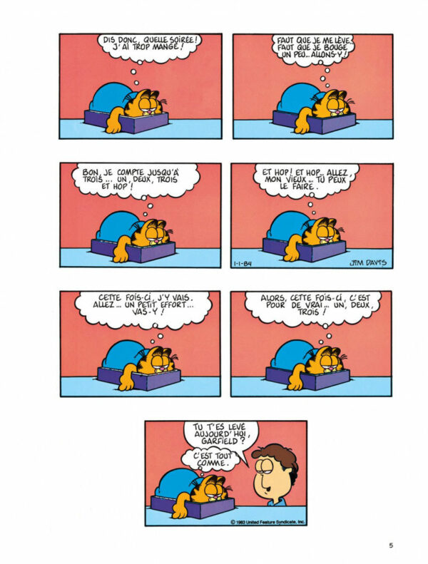 Garfield tome 12, Fainéant et Gourmand