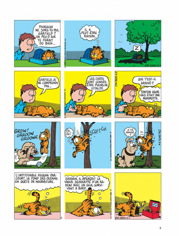 Garfield tome 14, Lave plus Blanc