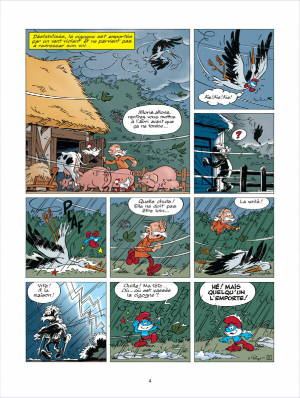 Les Schtroumpfs tome 25, Un enfant chez les Schtroumpfs