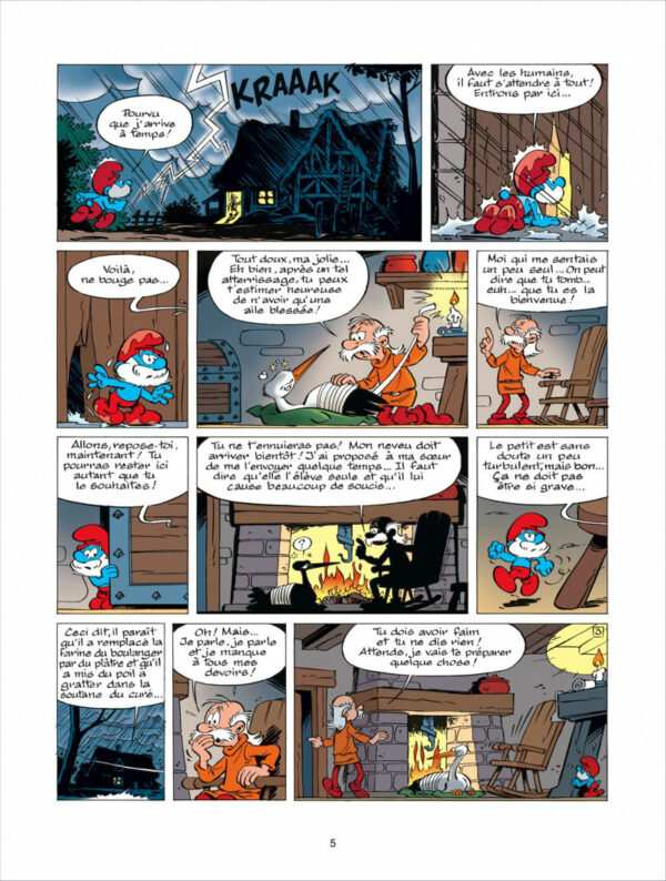 Les Schtroumpfs tome 25, Un enfant chez les Schtroumpfs