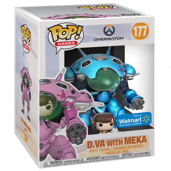Figurine Funko Pop overwatch dva meka blueberry exclusive 177 1-1 Pop - OVERWATCH - D.VA with Meka Blueberry 6" (177) Special Edition