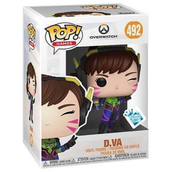 Figurine Funko Pop overwatch funko club dva exclusive 492 1-1 Pop - OVERWATCH - D.VA (492) Exclusive Funko Club