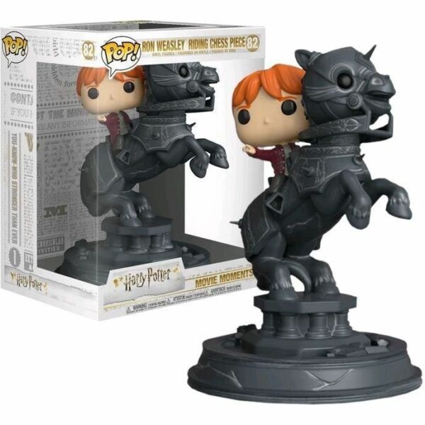 figurine funko-pop-Harry-Potter-ron weasley riding chess 82 1-1 Pop - HARRY POTTER - Ron Weasley Riding Chess Piece (82) Rides