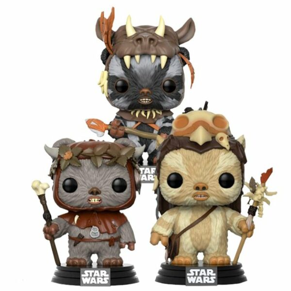 Pop - STAR WARS - 3 Pack Teebo, Chief Chirpa & Logray Exclusive 40th