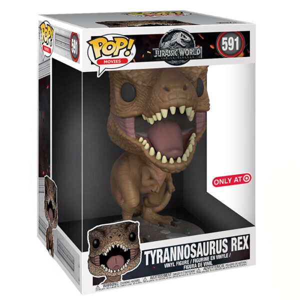 figurine-funko-pop-Jurassic World Tyrannosaurus Rex Oversized 591 1-1 Pop - JURASSIC WORLD - Tyrannosaurus Rex Oversized 10" (591)