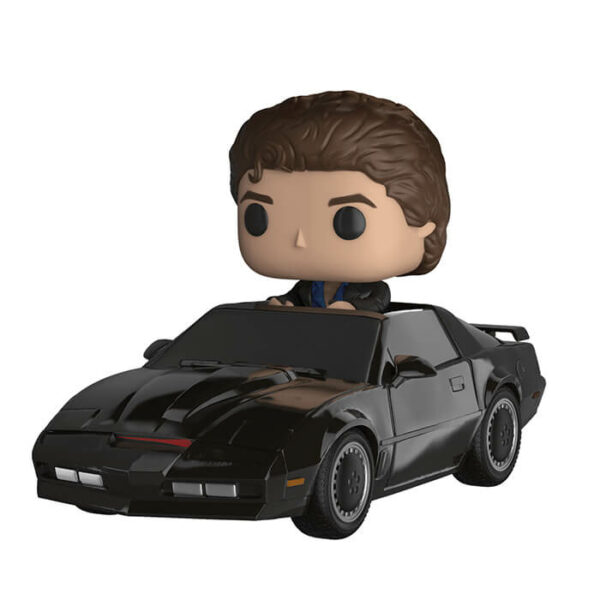 figurine-funko-pop-Knight Rider Michael with Kitt 50 1-2 Pop - KNIGHT RIDER - Michael Knight with Kitt 6" (50) Rides