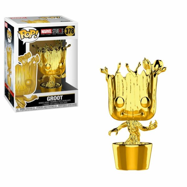 figurine-funko-pop-Marvel Groot Or 378 1-1 Pop - MARVEL STUDIOS - Groot Or (378)