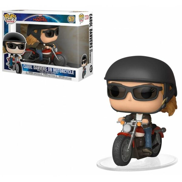 Pop - MARVEL CAPTAIN MARVEL - Carol Danvers on Motorcycle 6" (57) Rides