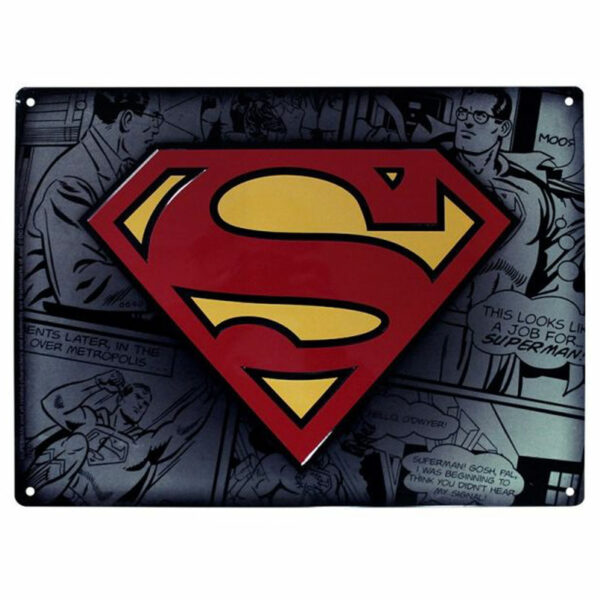 Plaque Métal DC - Superman