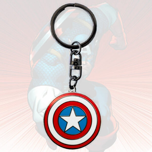 Porte-Clés Marvel - Bouclier Captain America Métal