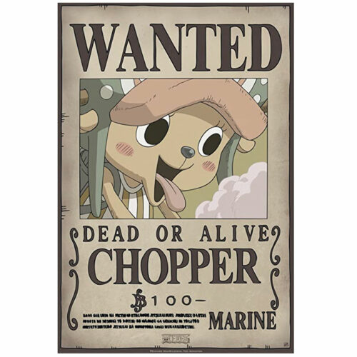 Poster-One-Piece---Chopper-Wanted-New-1-1 Poster One Piece - Chopper Wanted New