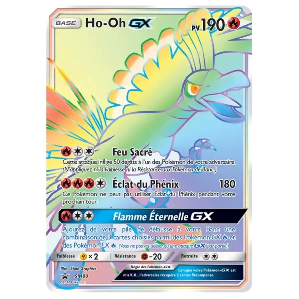 Coffret Ho-Oh GX Légendes Brillantes avec des cartes et des accessoires exclusifs pour les fans de Pokémon