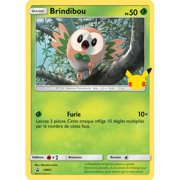 Lot 3 Cartes Pokémon Jumbo Promo 25 Ans Brindibou