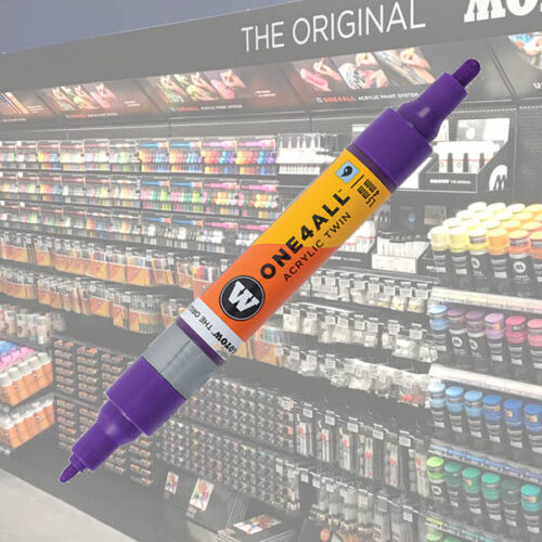 Molotow Acrylic Marker One4All Twin 042 1-1 Molotow Acrylic Marker One4All Twin 1,5/4mm 042 Currant