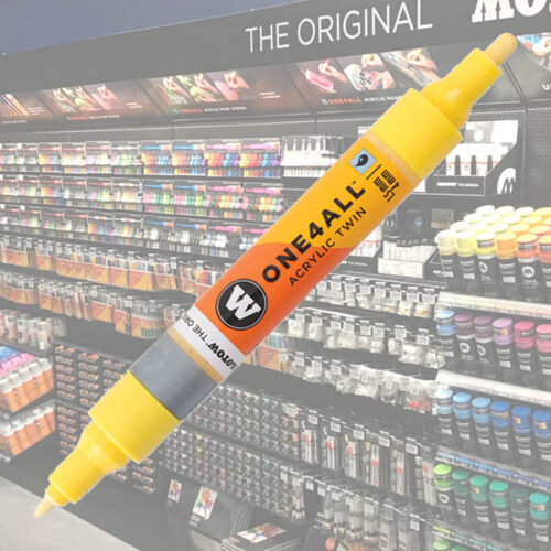 Molotow Acrylic Marker One4All Twin 115 1-1 Molotow Acrylic Marker One4All Twin 1,5/4mm 115 Vanilla Pastel