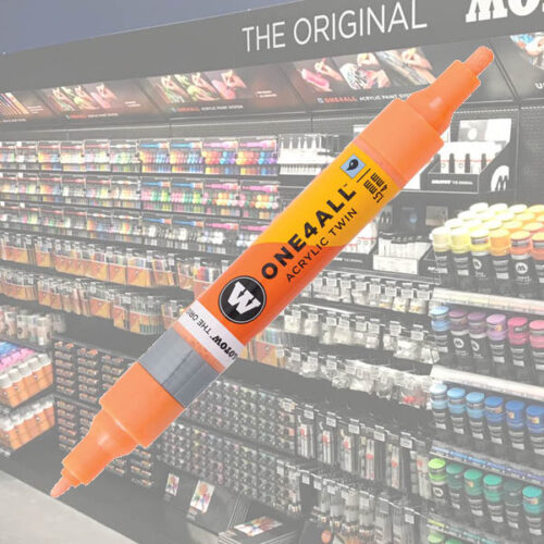 Molotow Acrylic Marker One4All Twin 117 1-1 Molotow Acrylic Marker One4All Twin 1,5/4mm 117 Peach Pastel