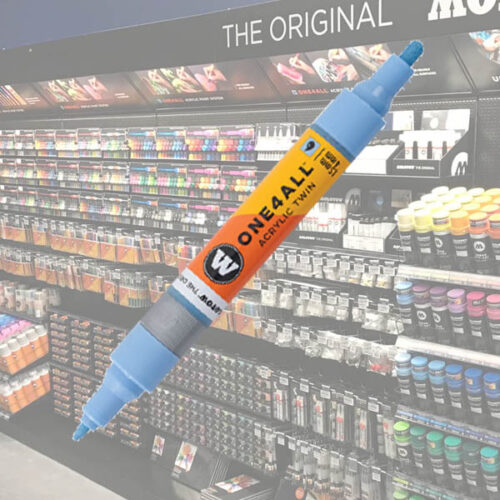 Molotow Acrylic Marker One4All Twin 202 1-1 Molotow Acrylic Marker One4All Twin 1,5/4mm 202 Ceramic Light Pastel