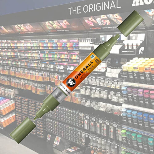 Molotow Acrylic Marker One4All Twin 205 1-1 Molotow Acrylic Marker One4All Twin 1,5/4mm 205 Amazonas Light