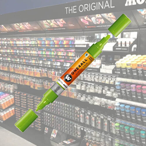 Molotow Acrylic Marker One4All Twin 221 1-1 Molotow Acrylic Marker One4All Twin 1,5/4mm 221 Grasshopper