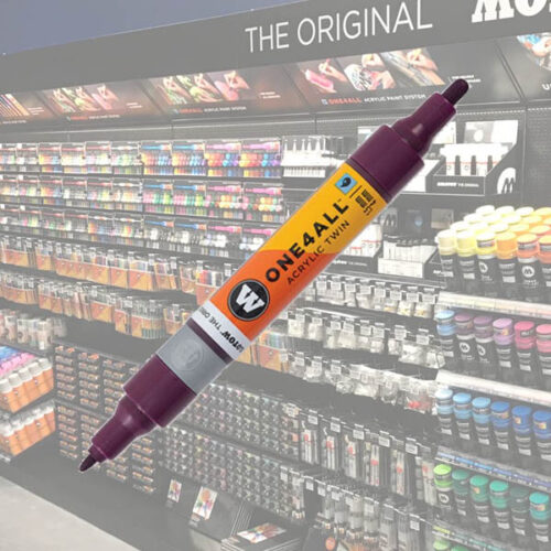 Molotow Acrylic Marker One4All Twin 233 1-1 Molotow Acrylic Marker One4All Twin 1,5/4mm 233 Purple Violet