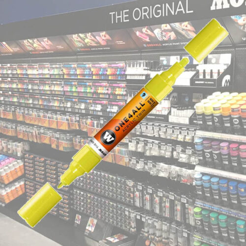 Molotow Acrylic Marker One4All Twin 236 1-1 Molotow Acrylic Marker One4All Twin 1,5/4mm 236 Poison Green
