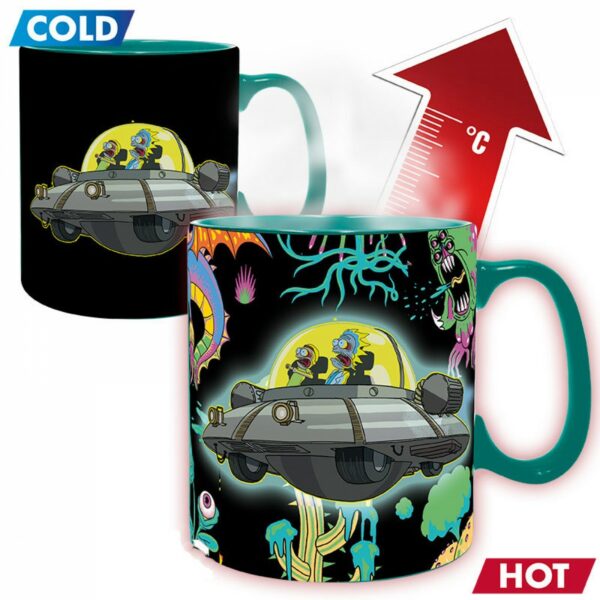 Mug Thermoréactif Rick & Morty - Soucoupe