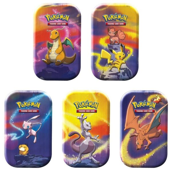Pokemon Kanto Power Mini Tin Lot de 5 1-1 Coffret 5 Tin Pokémon & Cartes Promos