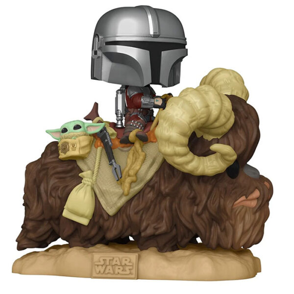 figurine-funko-pop-deluxe-mandalorian-deluxe-bantha 1-2 Pop - STAR WARS THE MANDALORIAN - The Mandalorian & the Child on Bantha 6" (416)