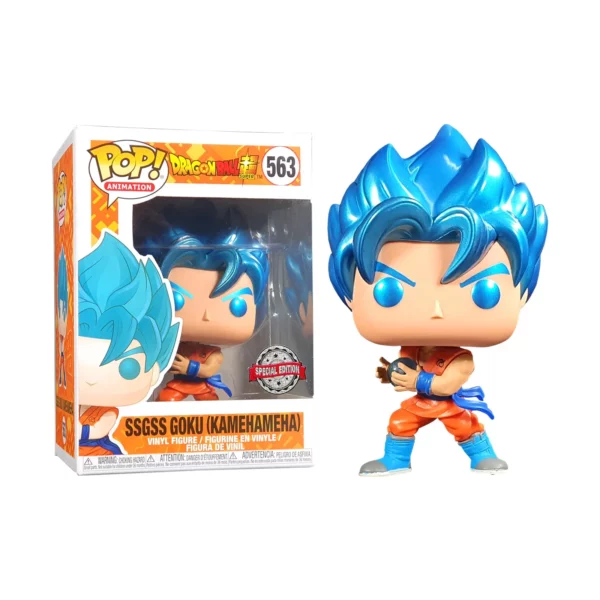 Pop - DRAGON BALL - SSGSS Goku Kamehameha Metal (563) Special Edition