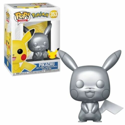 Pop - POKEMON - Pikachu Silver Metallic 25 Ans (353)