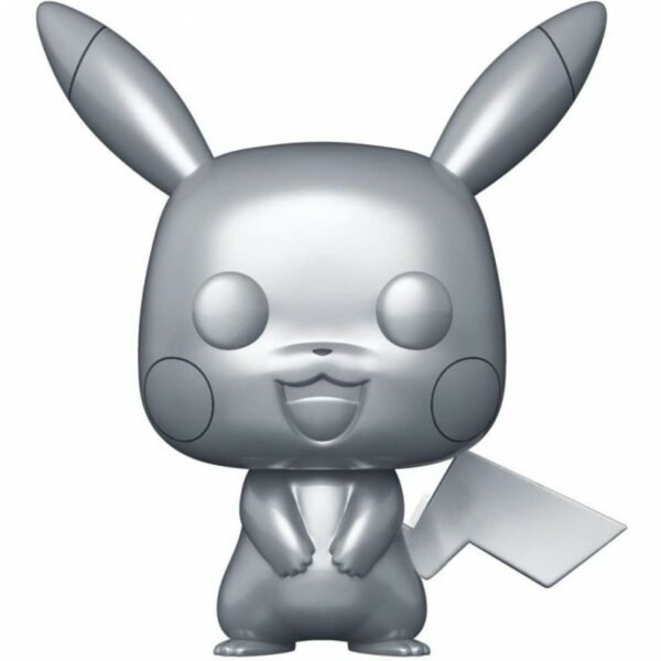 funko pop pokemon pikachu metal 25 ans 353 1-2 Pop - POKEMON - Pikachu Silver Metallic 25 Ans (353)