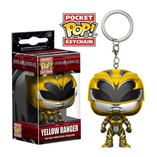yellow ranger-porte-cles-pocket-pop-4-cm 1-1 Pocket Pop - POWER RANGERS - Yellow Ranger