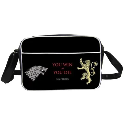 Besace Games Of Thrones - You Win Or You Die Noir, besace GOT de couleur noire