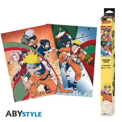 Lot 2 posters Naruto Equipe 7 1-1 Lot de 2 Poster Naruto - Equipe 7