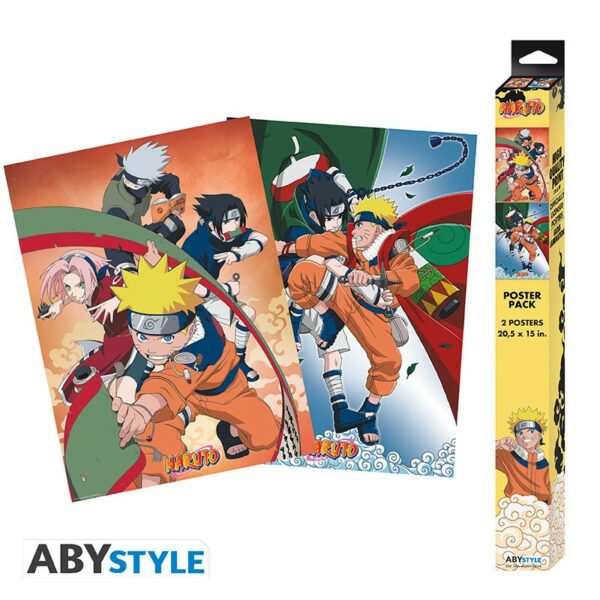 Lot de 2 Poster Naruto - Equipe 7