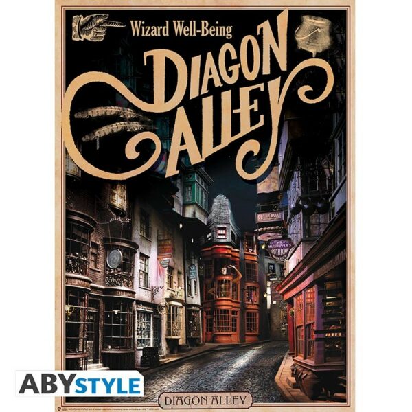 Lot de 2 Posters Harry Potter - Poudlard & Diagon Alley