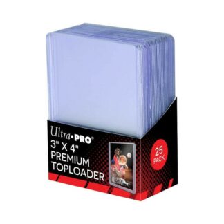 Lot 25 Toploader Premium 3x4 pour Cartes à Collectionner (Pokémon, Dragon Ball, Yu-Gi-Oh...)