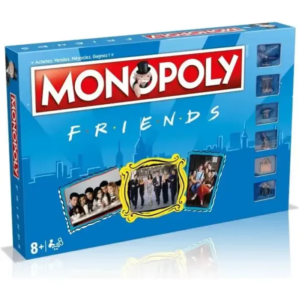 Monopoly-Friends-1-1 Monopoly Friends, jeu de société inspiré par la série télévisée Friends.