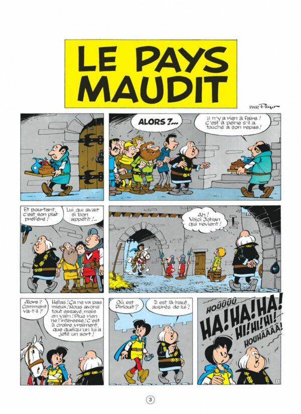 Johan Et Pirlouit tome 12, le Pays Maudit