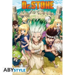 DR STONE - Poster - Groupe"- roulé filmé (91.5x61)