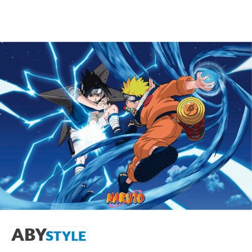 naruto-poster-naruto-sasuke-roule-filme-1-1 NARUTO - Poster "Naruto & Sasuke" roulé filmé (91.5x61)