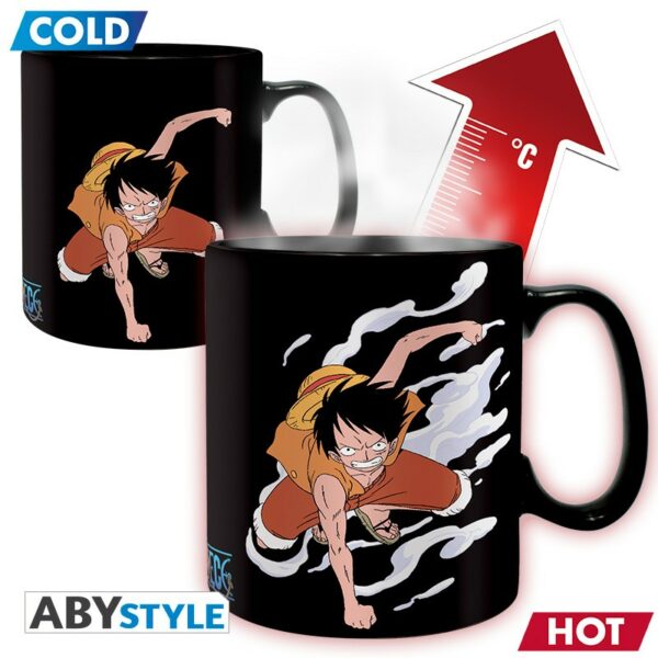 Mug Thermoréactif One Piece - Luffy & Ace