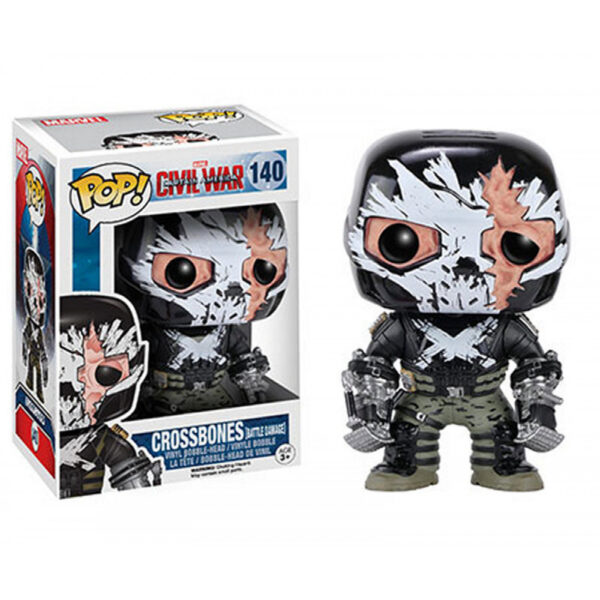 Pop - MARVEL CAPTAIN AMERICA CIVIL WAR - Crossbones Battle Damage (140)