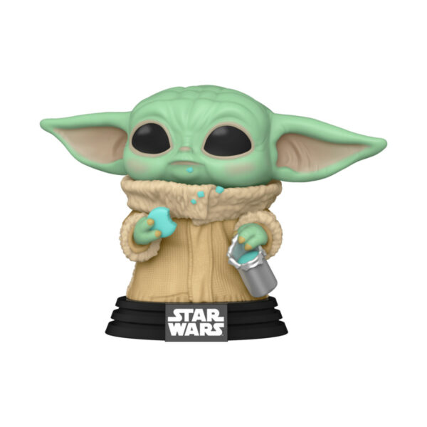 funko pop mandalorian grogu cookies 465 1-2 Pop - STAR WARS THE MANDALORIAN - Grogu With Cookies 465
