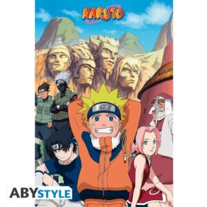 NARUTO - Poster "Groupe" roulé filmé (91.5x61)